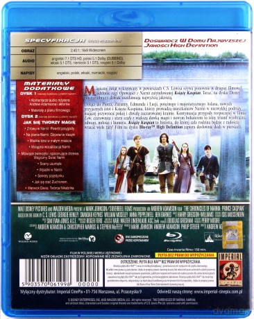 Opowieści z Narnii: Książę Kaspian (Disney) [2xBlu-Ray]