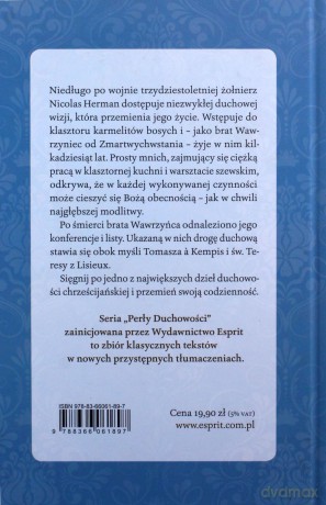 O praktykowaniu Bożej obecności - Brat Wawrzyniec Od Zmartwychwstania [KSIĄŻKA]