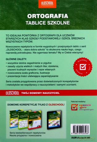 Ortografia. Tablice szkolne - Mariola Rokicka [KSIĄŻKA]