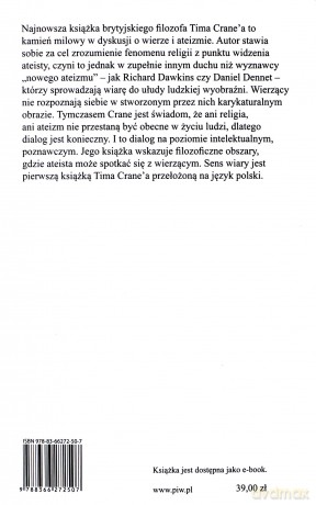 Sens wiary. Religia z punktu widzenia ateisty - Tim Crane [KSIĄŻKA]