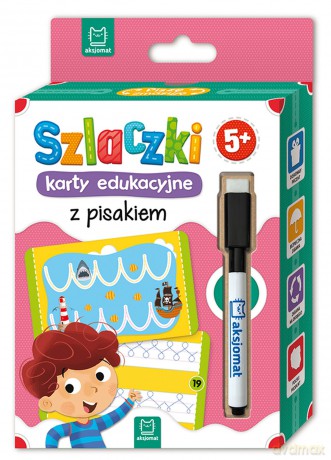 Szlaczki. Karty edukacyjne z pisakiem 5+ [KSIĄŻKA]