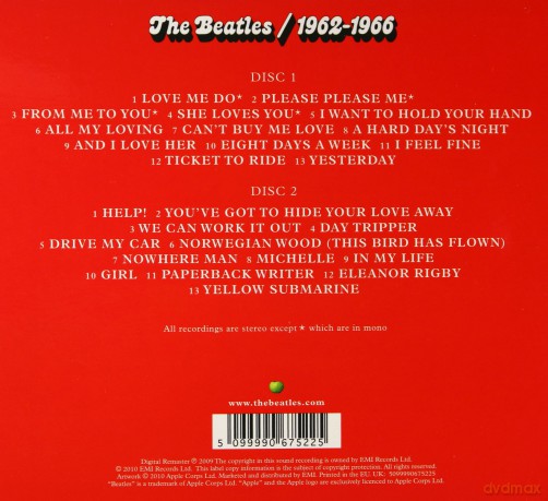 The Beatles: 1962-1966 (ecopack) [2CD]