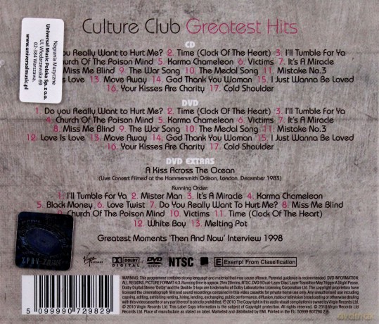 Culture Club: Greatest Hits [CD]+[DVD]