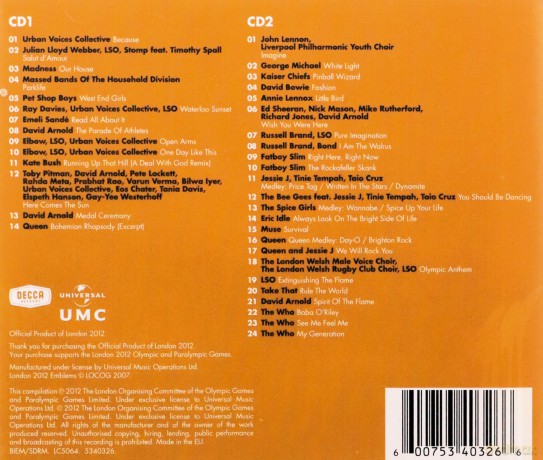 A Symphony of British Music - Music for the Closing Ceremony of the London 2012 Olympic Games [2CD]