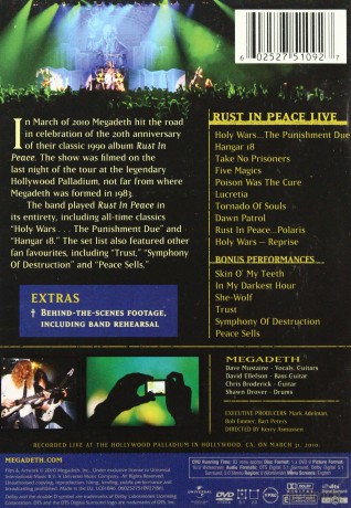 Megadeth: Rust In Peace Live (Polska Cena) [DVD]+[CD]