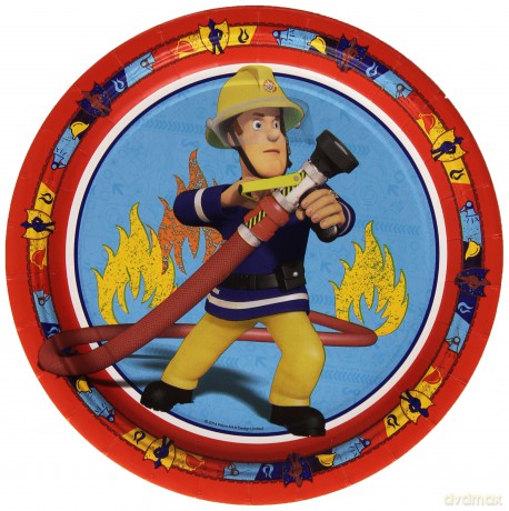 Amscan International 23 Cm Fireman Sam Paper Plates