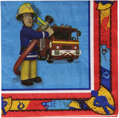 Amscan International 33 Cm Fireman Sam Luncheon Napkins