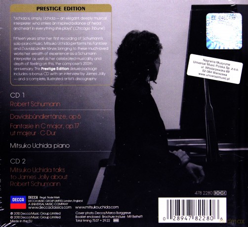Mitsuko Uchida: Schumann:Davidbundlertanzer/Fantasie (digipack) [2CD]