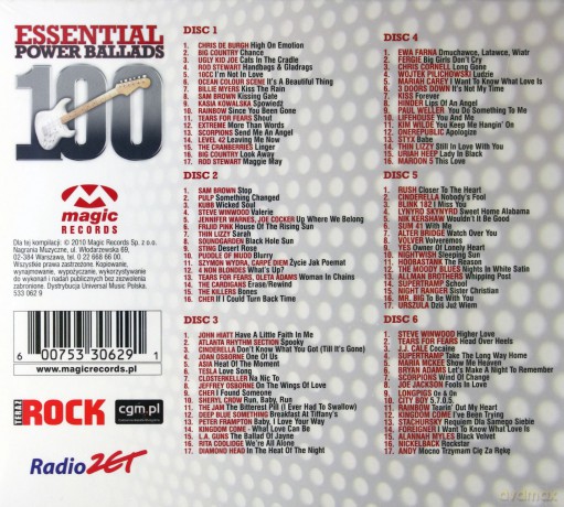 100 Essential Power Ballads [BOX] [6CD]