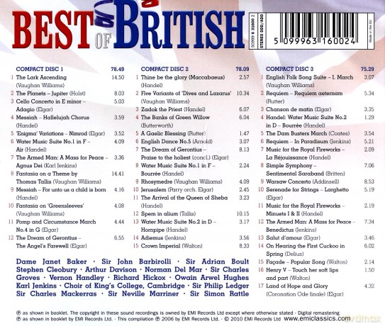 Various Artists: The Best Of British [3CD]