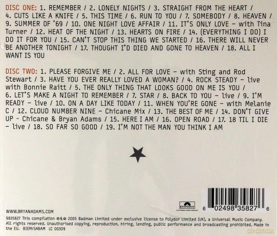 Bryan Adams: Anthology [2CD]