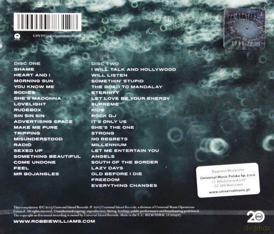 Robbie Williams: In And Out Consciousness [2CD]