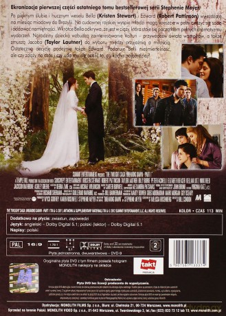 Zmierzch 4: Przed Świtem - Część 1 [DVD]