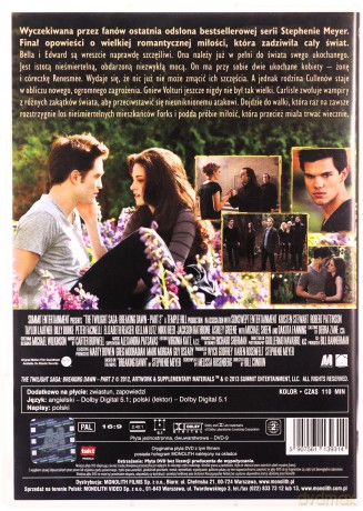 Zmierzch 4: Przed Świtem  - Część 2 [DVD]