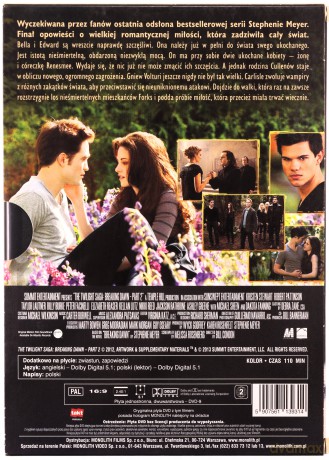Zmierzch 4: Przed Świtem  - Część 2 [DVD]