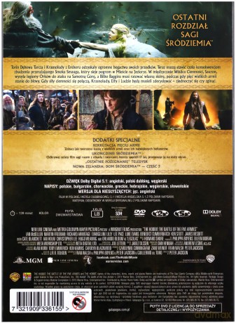 Hobbit: Bitwa Pięciu Armii edycja specjalna [2DVD]