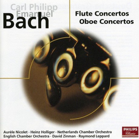 Heinz Holliger: Bach, c.p.e.: Concertos for Flute and Oboe [CD]