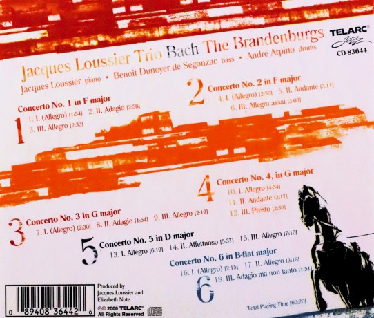 Jacques Loussier Trio: Bach: The Brandenburg Concertos [CD]