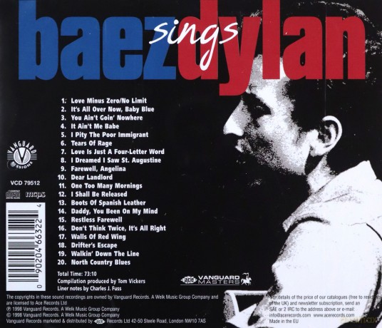 Joan Baez: Baez Sings Dylan [CD]