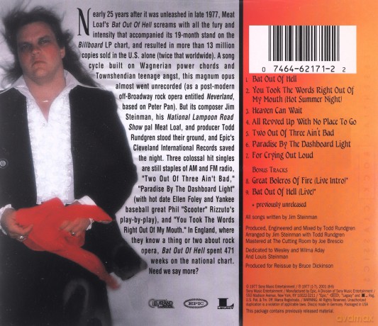 Meat Loaf: Bat Out of Hell [CD]