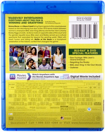 Battle Of The Sexes (Wojna płci) [Blu-Ray]+[DVD]