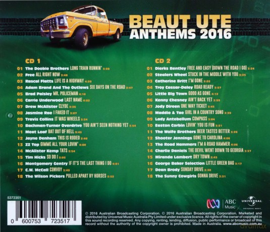 Beaut Ute Anthems 2016 [2CD]