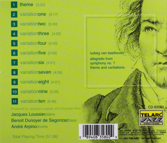 Jacques Loussier Trio: Beethoven; Theme and Variations [CD]
