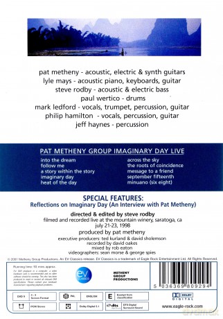 Pat Metheny Group: Imaginary Day Live [DVD]
