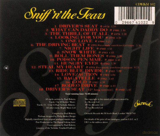 Sniff 'N' the Tears: Best Of [CD]