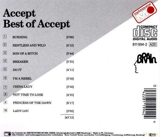 Accept: Best of Accept [CD]