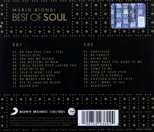 Mario Biondi: Best Of Soul - Jewelcase Version [2CD]