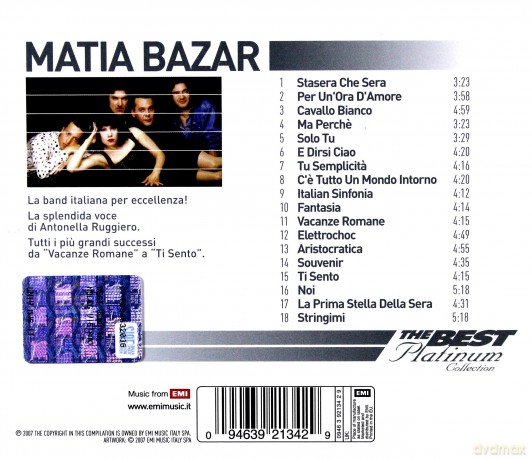 Matia Bazar: Best Platinum Collection [CD]