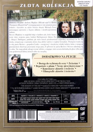 Okruchy dnia (złota kolekcja) [DVD]
