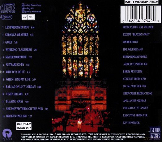 Marianne Faithfull: Blazing Away [CD]