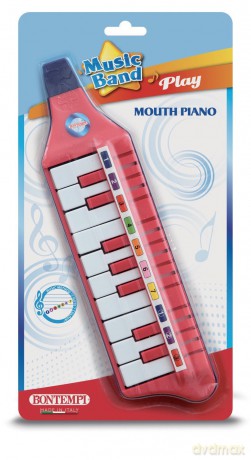 Bontempi 33 1012 10-Key Mouth Piano In Blister Pack