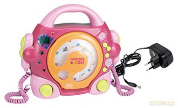 Bontempi 43 9972 - I Girl - Lettore Cd Da Tavolo Con 2 Microfoni