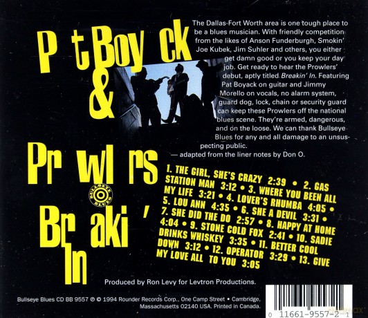 Pat Boyack: Breakin'In [CD]