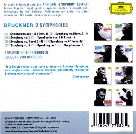 Herbert Von Karajan: Bruckner: 9 Symphonies [9CD]