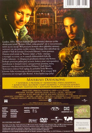 Zakochany Szekspir [DVD]