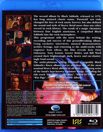 Black Sabbath: Paranoid [Blu-Ray]