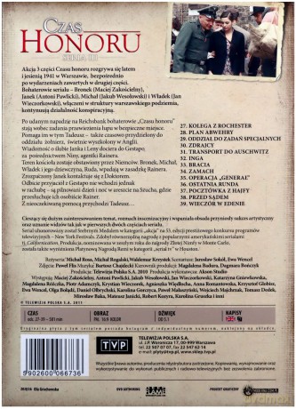 Czas Honoru sezon 3 (odcinki 27-39) [BOX] [4DVD]