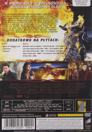 Ghost Rider wydanie rozszerzone [2DVD]