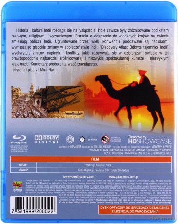 Discovery Atlas: Odkryte Tajemnice - Indie [Blu-Ray]