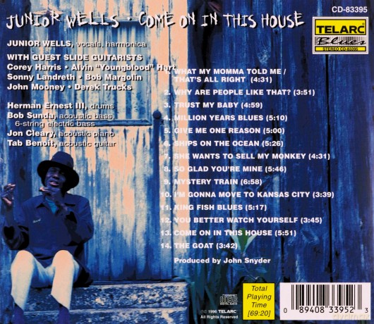 Junior Wells: Come on in This House [CD]
