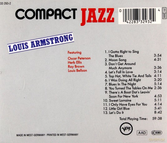 Louis Armstrong: Compact Jazz [CD]