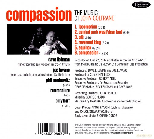 Dave Liebman: Compassion: The Music Of John Coltrane [CD]
