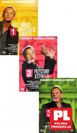 Kabarety Cezarego Pazury: B.U.T. Bardzo Uniwersalne Tematy / Przystojny jestem? / Kabaret z Pazurem Pakiet [3DVD]