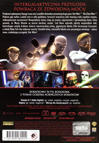 Gwiezdne Wojny: Wojny Klonów sezon 2 (Star Wars) [5DVD]