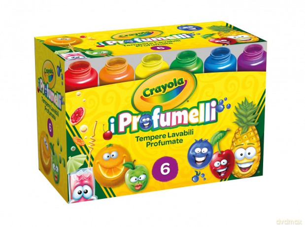 Crayola I Profumelli 6 Tempere Lavabili Profumate 54-2394