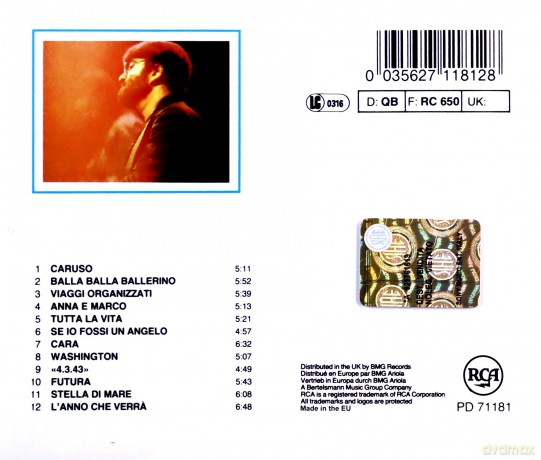 Lucio Dalla: Dallamericaruso [CD]